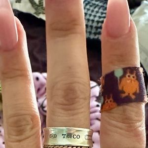 Tiffany and co 1837 wider band ring size 6.5